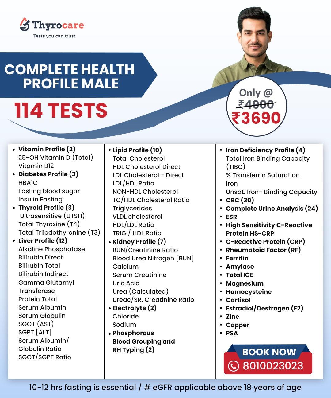 COMPLETE HEALTH PROFILE MALE