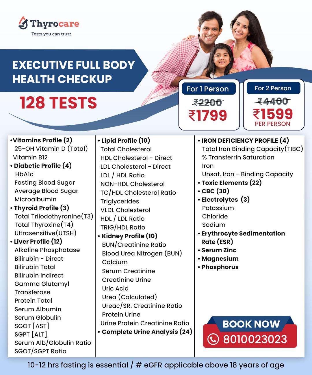 EXECUTIVE FULL BODY HEALTH CHECKUP