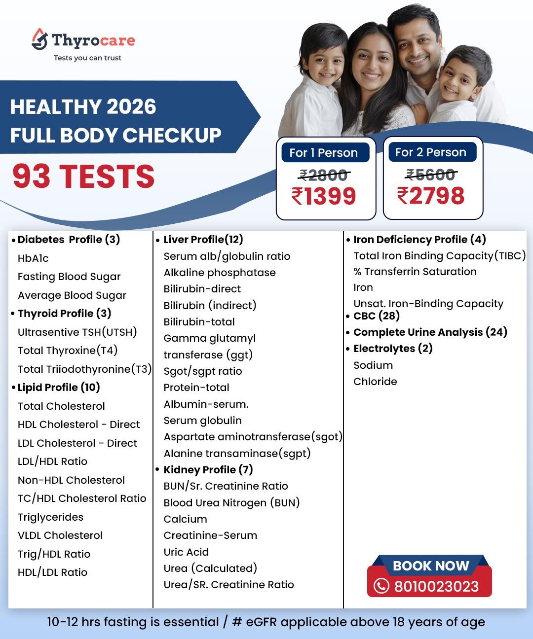 HEALTHY 2026 FULL BODY CHECKUP